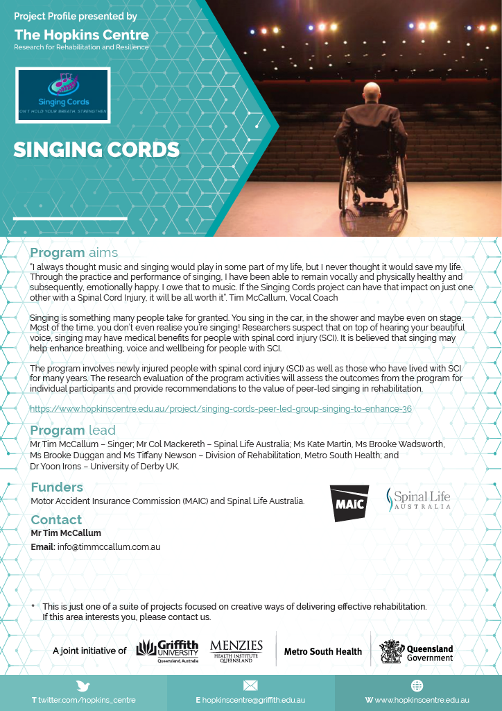 Singing Cords flyer